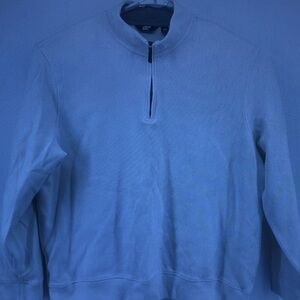 Lands' End Men's Half-Zip Sweater in Light Blue